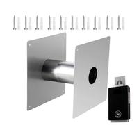 Mise œuvre murale acier inoxydable pour la ventilation: exécution de double paroi de feu de feu pour la ventilation du four | Implémentation de mur isolé réglable pour l'installation