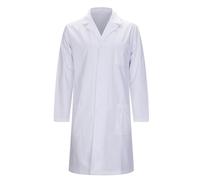 Misemiya Bata Laboratorio Unisex Mz-1816 Medical Lab Coat, Blanc, S Mixte