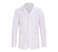Misemiya - Blouse Blanche Chimie Unisexe - Blouse medicale Homme - Blouse Laboratoire Homme - Blouse de Travail Femme 8164 - X-Small, Blanc