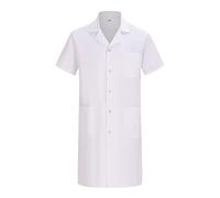 Misemiya - Blouse Blanche Chimie Unisexe - Blouse medicale Homme - Blouse Laboratoire Homme - Blouse de Travail Femme Q8162 - Small, Blanc