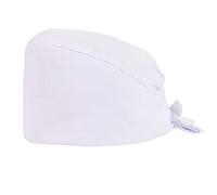 MISEMIYA - Casquette chirurgicale Casquette sanitaire ajustable - bande absorbant la transpiration sur le front ref.9001 - Blanc, Pack* 1 Pcs