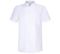 Misemiya - CHEF VESTES MONSIEUR AVEC MANCHES COURTES - Réf.8421-5XL, Blanc 21