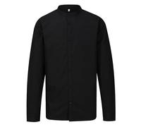 Misemiya - Chemise Serveur Homme À Manches Longues - Uniforme D'HOSPITALITÉ pour Hommes - 8275 - Large, Noir