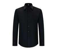 Misemiya - Chemise Serveur Homme À Manches Longues - Uniforme D'HOSPITALITÉ pour Hommes - 8734 - Large, Noir