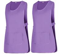 Misemiya - Colis 2 Unités - Nettoyage Tablier Travail Uniforme Nettoyage MÉDICAL Clinique VÉTÉRINAIRE SANITAIRE HOSPITALITÉ- Ref.868 - Large, Lilas