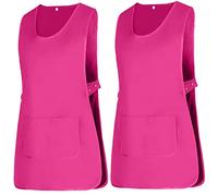 Misemiya - Colis 2 Unités - Nettoyage Tablier Travail Uniforme Nettoyage MÉDICAL Clinique VÉTÉRINAIRE SANITAIRE HOSPITALITÉ- Ref.868 - Medium, Rose