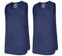 Misemiya - Colis 2 Unités - Nettoyage Tablier Travail Uniforme Nettoyage MÉDICAL Clinique VÉTÉRINAIRE SANITAIRE HOSPITALITÉ- Ref.868 - Medium, Bleu Marine
