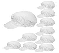 MISEMIYA Cuisinier Bonnet à visière de Cuisine KX-923, Blanc, Taille Unique Mixte