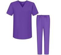 Misemiya - Ensemble Uniformes Unisexe Blouse - Uniforme Médical avec Haut et Pantalon - Ref.6801-6802 - Large, Lilas