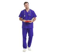 Misemiya - Ensemble Uniformes Unisexe Blouse - Uniforme Médical avec Haut et Pantalon - Ref.6801-6802 - Large, Violet 68