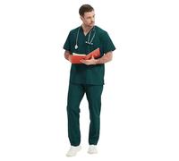 Misemiya - Ensemble Uniformes Unisexe Blouse - Uniforme Médical avec Haut et Pantalon - Ref.6801-6802 - Medium, Vert 68