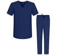Misemiya - Ensemble Uniformes Unisexe Blouse - Uniforme Médical avec Haut et Pantalon - Ref.6801-6802 - Medium, Bleu