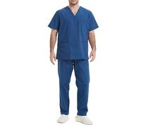 Misemiya - Ensemble Uniformes Unisexe Blouse - Uniforme Médical avec Haut et Pantalon - Ref.6801-6802 - X-Small, Bleu Marine
