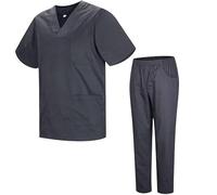 Misemiya - Ensemble Uniformes Unisexe Blouse - Uniforme Médical avec Haut et Pantalon - Ref.8178 - Large, Gris 21