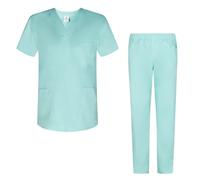 Misemiya - Ensemble Uniformes Unisexe Blouse - Uniforme Médical avec Haut et Pantalon - Ref.8178 - Medium, Turquoise