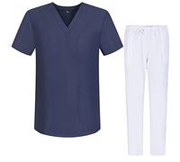 Misemiya - Ensemble Uniformes Unisexe Blouse - Uniforme Médical avec Haut et Pantalon - Ref.G713-6802 - Medium, Gris 68