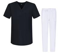 Misemiya - Ensemble Uniformes Unisexe Blouse - Uniforme Médical avec Haut et Pantalon - Ref.G713-6802 - X-Small, Noir 68