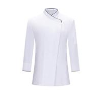 Misemiya Femme Veste DE Chef MZ-731, Blanc, XL