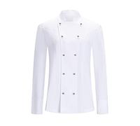 Misemiya Femme Veste de Cuisine KZ-848, Chef Jackets 848-White, 3XL