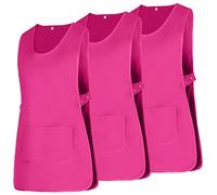 Misemiya - Forfait 3 Unités - Tablier Nettoyage Uniforme DE Travail Clinique HÔPITAL Nettoyage VÉTÉRINAIRE SANTÉ HÔTELLERIE - Ref.868 - X-Large, Rose