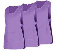 Misemiya - Forfait 3 Unités - Tablier Nettoyage Uniforme DE Travail Clinique HÔPITAL Nettoyage VÉTÉRINAIRE SANTÉ HÔTELLERIE - Ref.868 - Large, Lilas