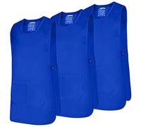 Misemiya - Forfait 3 Unités - Tablier Nettoyage Uniforme DE Travail Clinique HÔPITAL Nettoyage VÉTÉRINAIRE SANTÉ HÔTELLERIE - Ref.868 - Medium, Bleu Royal 21