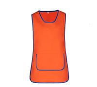 Misemiya - GREMBIULE PULIZIA Uniforme DI Lavoro CLINICA OSPEDALE PULIZIA VETERINARIO IGIENE OSPITALITÀ - Ref.868 - Medium, Orange 21