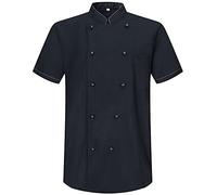 Misemiya - Veste de chef pour hommes - Veste de chef pour hommes - Uniforme d'accueil -Ref.8501B - Small, Veste de cuisine 8501B - Noir