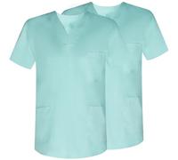 Misemiya Lot de 2 Housses Sanitaires Unisexes Bz-2-817 Chemises, Turquoise, Mixte