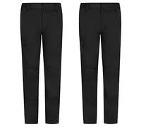 Misemiya Lot de 2 Pantalons de Travail pour Homme Mz-2-9100 d'utilité Professionnelle, Noir/Blanc, 38