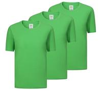 Misemiya Lot de 3 t-Shirts à Manches Courtes 100% Coton 3-TS135, Vert Pomme, M