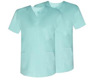 MISEMIYA Pack 2 Pcs-Casaca Unisex Uniformes Sanitarios 2-817 Lot de 2 Chemises sanitaires, Turquoise, Mixte