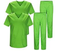 Misemiya - Pack * 2 Pcs - Ensemble Uniformes Unisexe Blouse - Uniforme Médical avec Haut et Pantalon - Ref.2-8178 - Medium, Vert Pomme 22