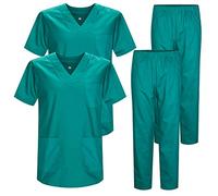 Misemiya - Pack * 2 Pcs - Ensemble Uniformes Unisexe Blouse - Uniforme Médical avec Haut et Pantalon - Ref.2-8178 - Medium, Vert 22