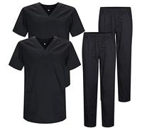 Misemiya - Pack * 2 Pcs - Ensemble Uniformes Unisexe Blouse - Uniforme Médical avec Haut et Pantalon - Ref.2-8178 - X-Large, Noir 22