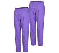 Misemiya - Pack 2 Pcs - Pantalon SANITAIRE Unisex - Uniformes MEDICALES Uniformes SANITAIRES Pantalon DE Travail - Réf 8312 * 2 pcs - Large, Lilas 21
