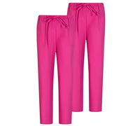 Misemiya - Pack 2 Pcs - Pantalons Unisex Taille Elastique Uniforme DE Travail Clinique HÔPITAL - Small, Fucisa 68