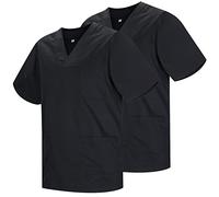 Misemiya - Pack 2 Pcs - SANITAIRE CASACA Unisexe Uniformes SANITAIRES Uniforme SANITAIRE Uniforme MEDICALE - Réf 817 * 2 - Small, Noir 21