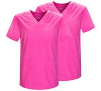 Misemiya - Pack 2 Pcs - SANITAIRE CASACA Unisexe Uniformes SANITAIRES Uniforme SANITAIRE Uniforme MEDICALE - Réf 817 * 2-3XL, Fuchsia 21