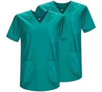 Misemiya - Pack 2 Pcs - SANITAIRE CASACA Unisexe Uniformes SANITAIRES Uniforme SANITAIRE Uniforme MEDICALE - Réf 817 * 2 - Small, Vert 21