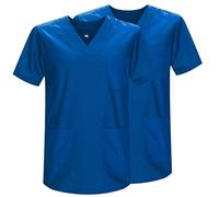 Misemiya - Pack 2 Pcs - SANITAIRE CASACA Unisexe Uniformes SANITAIRES Uniforme SANITAIRE Uniforme MEDICALE - Réf 817 * 2-3XL, Bleu 37 21