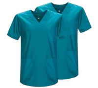 Misemiya - Pack 2 Pcs - SANITAIRE CASACA Unisexe Uniformes SANITAIRES Uniforme SANITAIRE Uniforme MEDICALE - Réf 817 * 2 - X-Large, Vert 3B 21