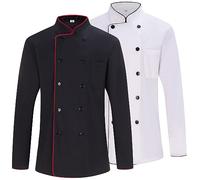 Misemiya - Pack 2 Unités -Veste de Chef pour Hommes - Veste de Chef pour Hommes - Uniforme d'accueil -Ref.842B - XX-Large, Mixto