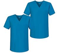Misemiya - Pack*2 - VÊTEMENTS DE Travail Unisex COL PIC Manches Courtes Uniforme Clinique HÔPITAL - Ref.817 - Small, Turquoise 68