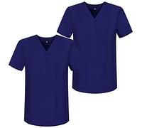 Misemiya - Pack*2 - VÊTEMENTS DE Travail Unisex COL PIC Manches Courtes Uniforme Clinique HÔPITAL - Ref.817 - Small, Violet 68