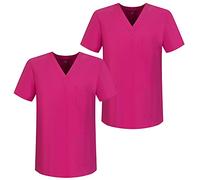 Misemiya - Pack*2 - VÊTEMENTS DE Travail Unisex COL PIC Manches Courtes Uniforme Clinique HÔPITAL - Ref.817 - Medium, Fucisa 68