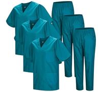 Misemiya - Pack * 3 Ensembles - Uniforme sanitaire Unisexe Uniformes SANITAIRES MÉDICAUX Ensembles SANITAIRES 3-817-8312 - Medium, Vert 3B 22