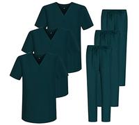 Misemiya - Pack * 3 Ensembles - Uniforme sanitaire Unisexe Uniformes SANITAIRES MÉDICAUX Ensembles SANITAIRES 3-817-8312 - Medium, Vert 68