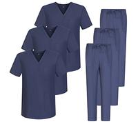 Misemiya - Pack * 3 Ensembles - Uniforme sanitaire Unisexe Uniformes SANITAIRES MÉDICAUX Ensembles SANITAIRES 3-817-8312 - Medium, Gris 68