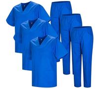 Misemiya - Pack * 3 ensembles - Uniforme sanitaire unisexe UNIFORMES SANITAIRES MÉDICAUX ENSEMBLES SANITAIRES 3-817-8312 - Small, Bleu Royal 22